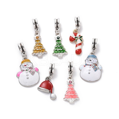 Tibetan Style Alloy European Dangle Charms PALLOY-JF00305-1