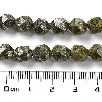 Natural Pyrite Beads Strands G-G030-A03-02-1