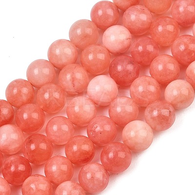 Natural Dyed White Jade Beads Strands GG-CBAEB22-B01-8mm-13-1