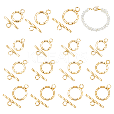 304 Stainless Steel Toggle Clasps STAS-UN0004-09G-1