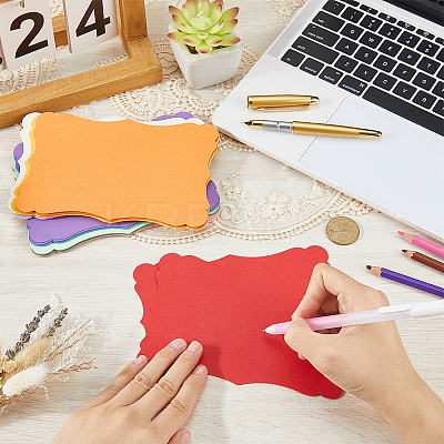50Pcs 10 Colors DIY Paper Blank Greeting Cards AJEW-CP0010-26A-1
