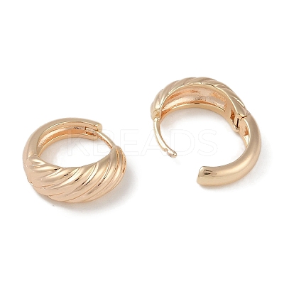 Brass Hoop Earrings for Women EJEW-L292-002G-1