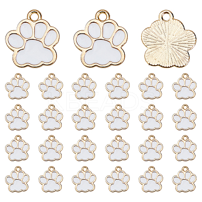 120Pcs Alloy Enamel Pendants ENAM-FH0001-95B-1
