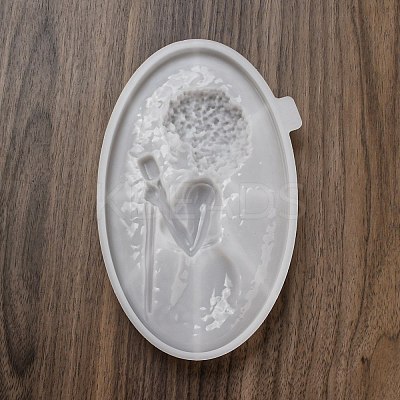 Jazz Women Singer Shape Display Decoration DIY Silicone Statue Mold LS-DIY-K072-04-1