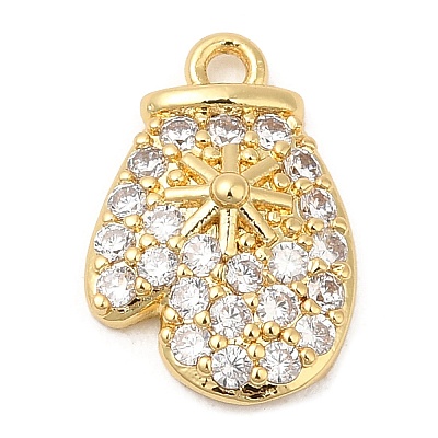 Rack Plating Brass Pave Cubic Zirconia Pendants KK-R150-13G-01-1