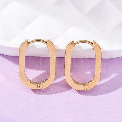 304 Stainless Steel Huggie Hoop Earrings X-STAS-H156-11A-G-1