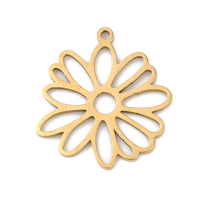 5Pcs 201 Stainless Steel Pendants STAS-K299-03A-G-1