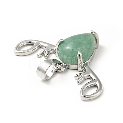 Natural & Synthetic Mixed Gemstone Pendants G-G871-03P-1