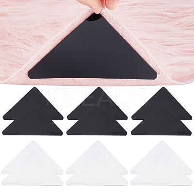 AHADEMAKER 16Pcs 2 Color PU Self Adhesive Non Slip Carpet Stickers FIND-GA0005-67-1