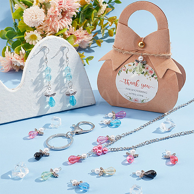 4 Sets Angle Shape Acrylic Pendants FIND-PH0009-11-1