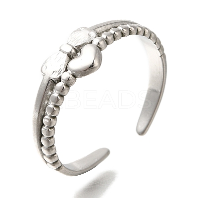 304 Stainless Steel Cuff Rings RJEW-Z074-20P-1