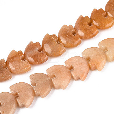 Natural Red Aventurine Beads Strands G-F783-G01-01-1