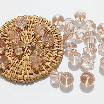 96Pcs 8 Colors Transparent Glass Beads GLAA-GO0001-01-1