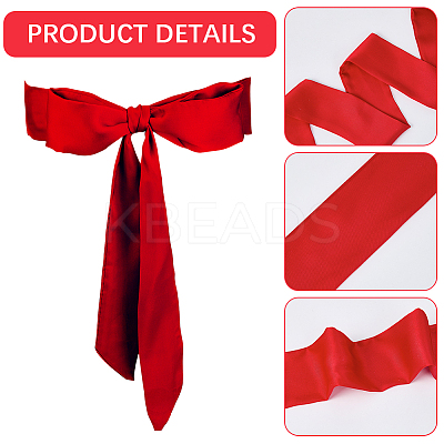Long Polyester Silk Scarf for Women Girls AJEW-WH20042-34-1