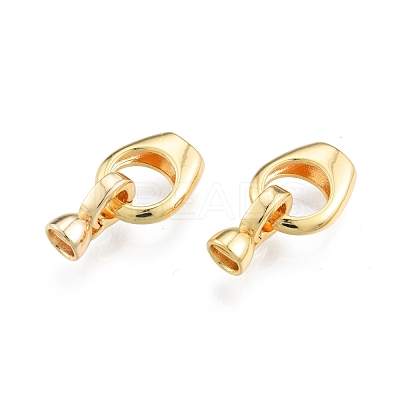 Brass Fold Over Clasps KK-A165-01G-1