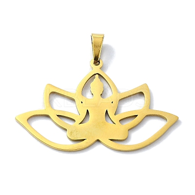 304 Stainless Steel Pendants STAS-C097-13G-1
