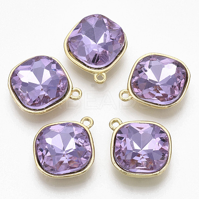 Golden Plated Alloy Pendants PALLOY-N154-03C-1