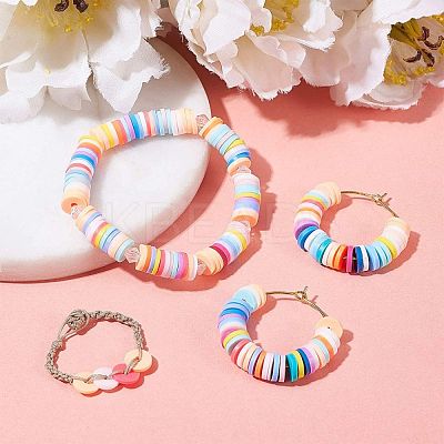 150G 15 Colors Handmade Polymer Clay Beads CLAY-JP0001-11-4mm-1