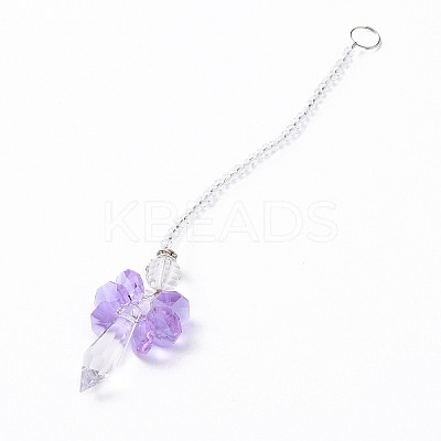 Crystal Fairy Beaded Wall Hanging Decoration Pendant Decoration HJEW-G019-02D-1