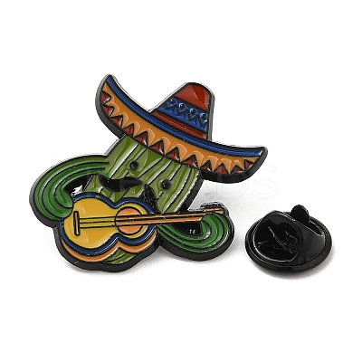 Cactus with Hat Enamel Pin JEWB-H013-01EB-01-1