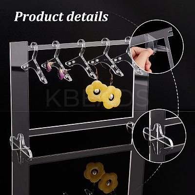 Acrylic Earring Display Stands EDIS-PH0001-43B-1