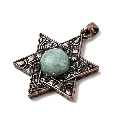 Natural Amazonite Pendants G-A297-06R-18-1