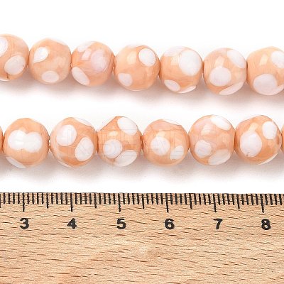 Handmade Lampwork Beads LAMP-D002-10mm-01K-1