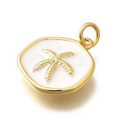 Brass Enamel Pendants X-KK-Q043-11G-B-1