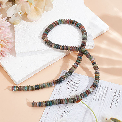 1 Strand Natural Indian Agate Beads Strands G-ME0001-24-1