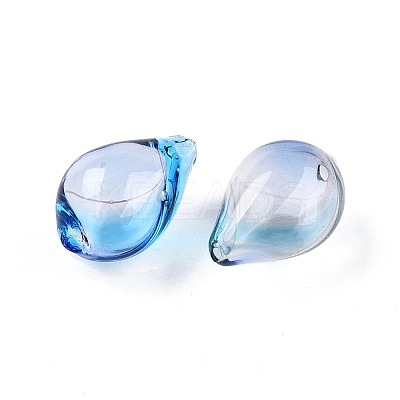 Transparent Handmade Blown Glass Globe Beads GLAA-T012-54A-1