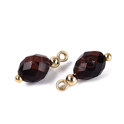 Dyed Natural Red Tiger Eye Pendants GG-N004-02G-06-1