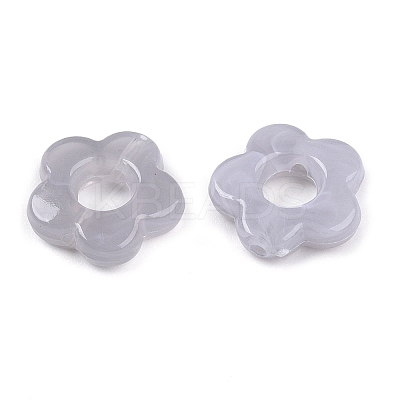 Gradient Color Transparent Acrylic Beads OACR-N137-49O-1