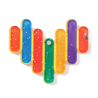Rainbow Theme Acrylic Pendants MACR-U003-01H-1