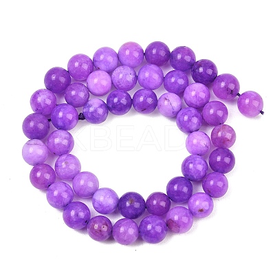Natural Dyed White Jade Beads Strands GG-CBAEB22-B01-8mm-11-1
