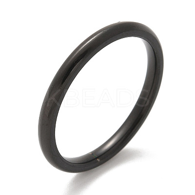 Ion Plating(IP) 304 Stainless Steel Plain Band Rings STAS-I160-E03-EB-1