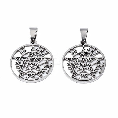 Non-Tarnish Religion 201 Stainless Steel Pendants STAS-N095-080-1