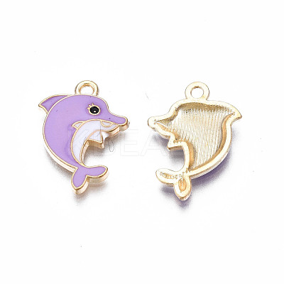 Alloy Enamel Pendants ENAM-S130-24E-1