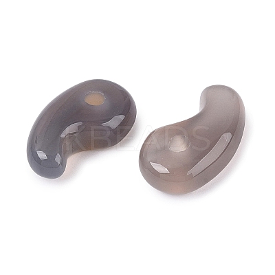 Natural Grey Agate Pendants G-S294-07B-12-1