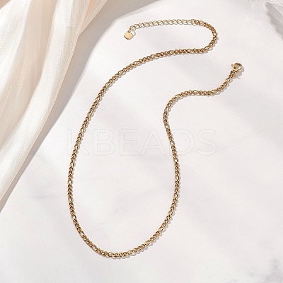 3MM 304 Stainless Steel Figaro Chains Necklaces NJEW-JN05830-1