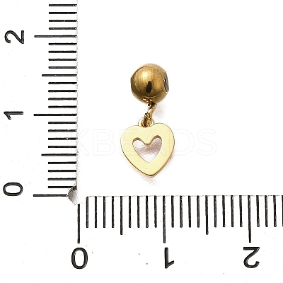304 Stainless Steel Rhinestone Charms STAS-M109-05G-1