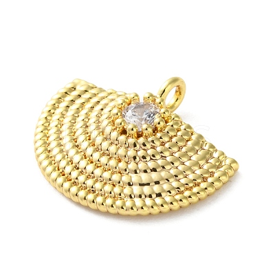 Brass Micro Pave Cubic Zirconia Pendants KK-S513-06A-G-1