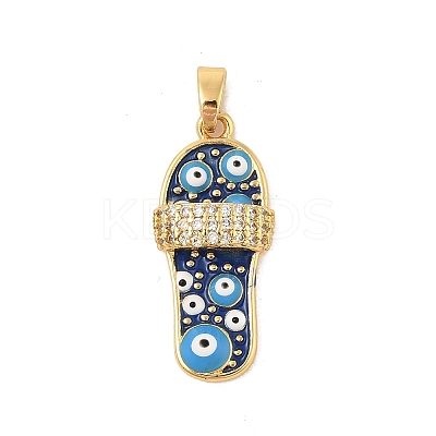 Brass Micro Pave Cubic Zirconia Pendants KK-R100-10G-01-1