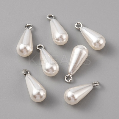 ABS Plastic Imitation Pearl Pendants KY-WH0045-25B-P-1
