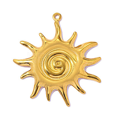 304 Stainless Steel Pendants STAS-OY015-93G-1