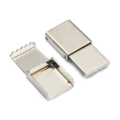 Zinc Alloy Ribbon Crimp Ends FIND-WH0126-13B-P-1