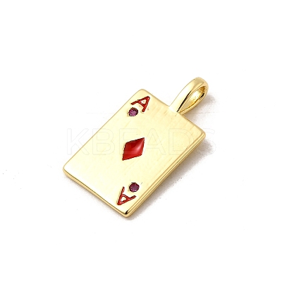 Rack Plating Brass Pendants KK-A268-01G-1