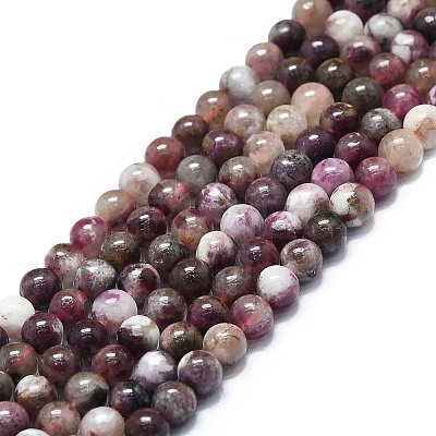 Natural Plum Blossom Tourmaline Beads Strands G-K245-A08-01-1