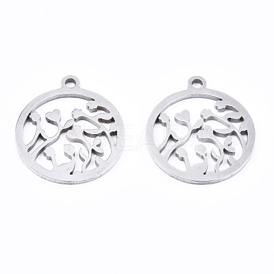 Non-Tarnish 201 Stainless Steel Pendants STAS-T044-191P-1
