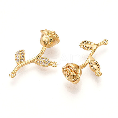 Brass Micro Pave Cubic Zirconia Pendants KK-N261-80G-1
