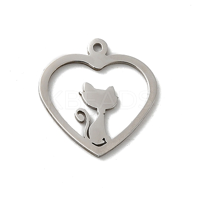 Non-Tarnish 201 Stainless Steel Pendants STAS-E206-06P-06-1